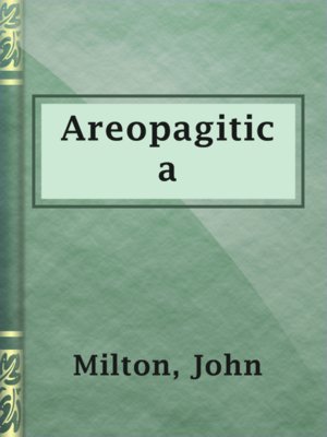 cover image of Areopagitica